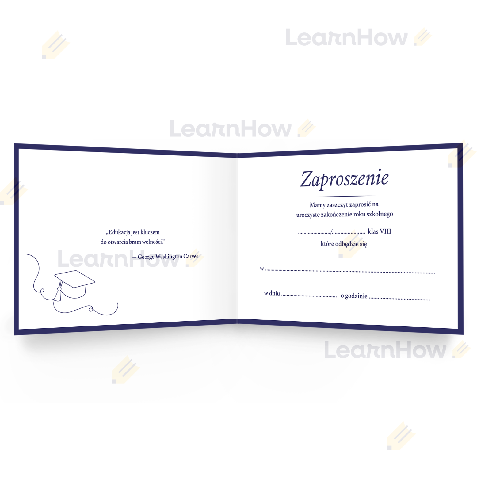 ZAPROSZENIE OKOLICZNO CIOWE ZAKO CZENIE ROKU SZKOLNEGO KLAS 8 LearnHow zaproszenie-okoliczno-ciowe-zako-czenie-roku-szkolnego-klas-8-learnhow