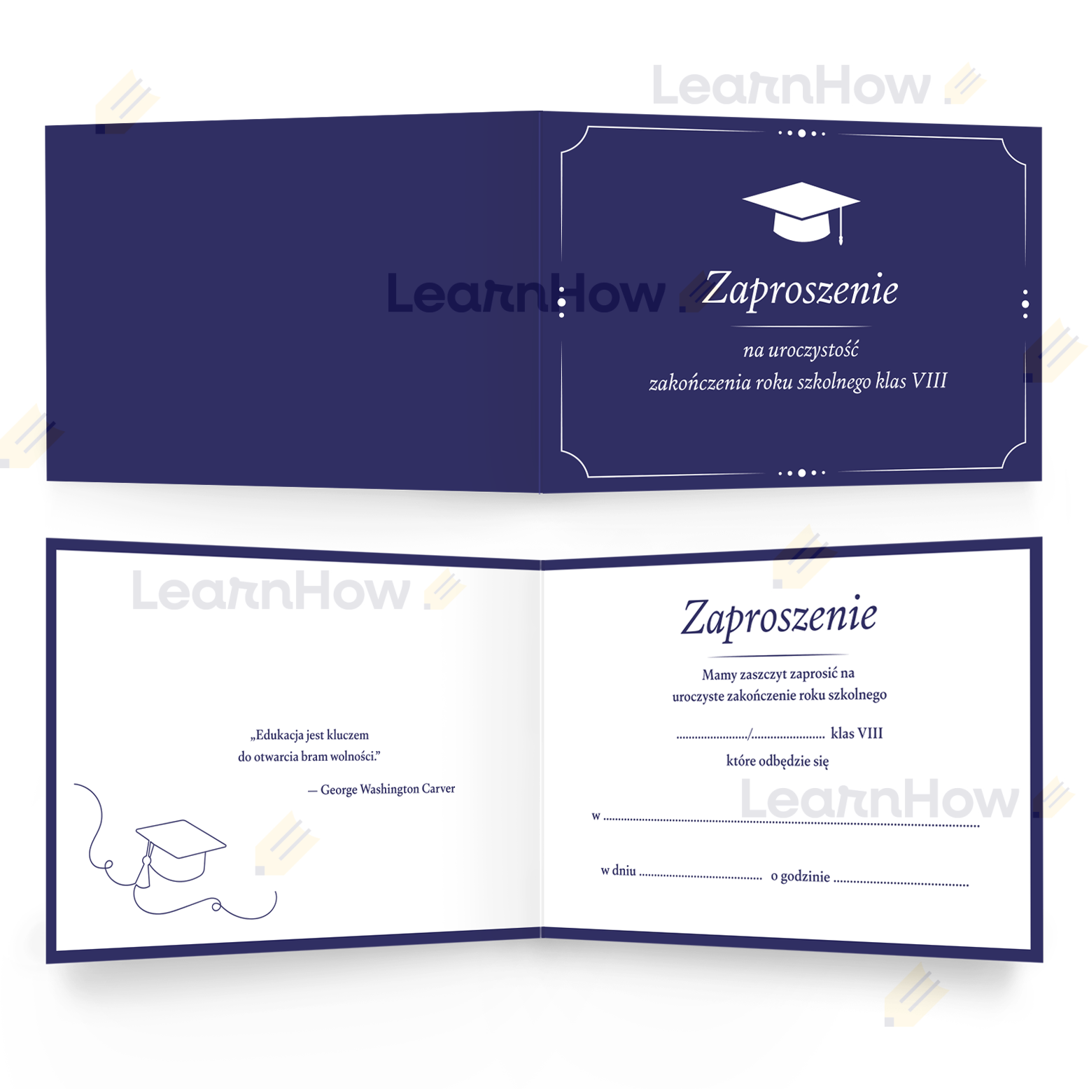 ZAPROSZENIE OKOLICZNO CIOWE ZAKO CZENIE ROKU SZKOLNEGO KLAS 8 LearnHow zaproszenie-okoliczno-ciowe-zako-czenie-roku-szkolnego-klas-8-learnhow