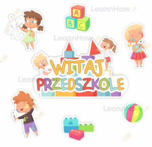 OZDOBY OKIENNE SZKOŁA  - WITAJ PRZEDSZKOLE (dwustronne)