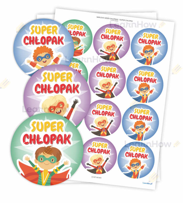 Naklejki SUPER CHŁOPAK - DZIEŃ CHŁOPAKA - Upominek dla chłopaków.png