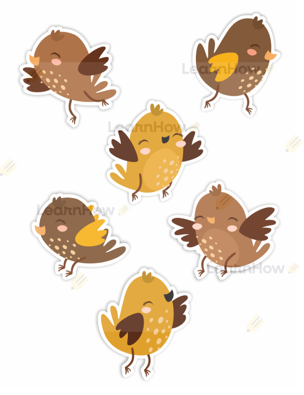 Wróbelki ozdoba, dekoracje dwustronne, szkolne dekoracje, przedszkolne.png