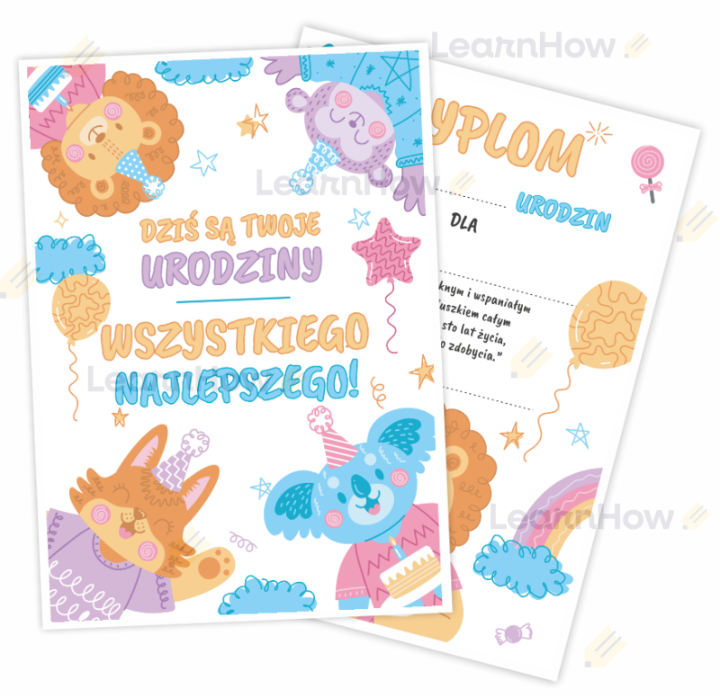 Dyplom dwustronny a5 urodzinowy, karta urodzinowa dla dzieci, urodziny szkolne, przedszkolne.png