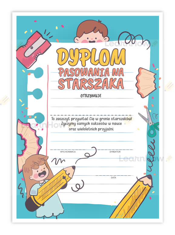 DYPLOM PASOWANIA NA STARSZAKA - pasowanie w przedszkolu - starszaki.png