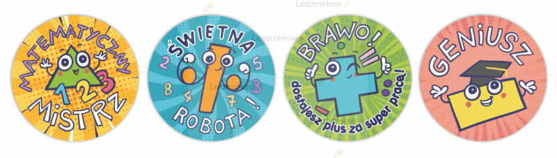 Motywacyjne naklejki z motywem matematycznym - świetna robota.png