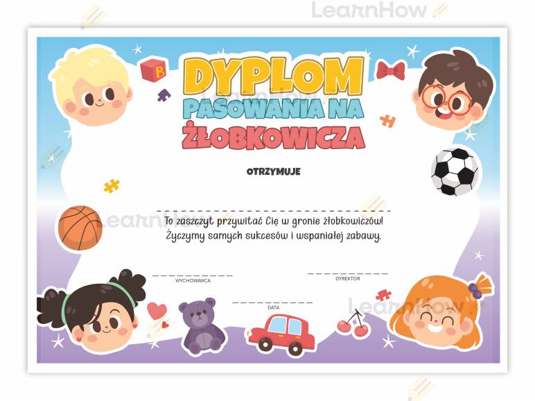 Dyplom pasowania na żłobkowicza - zabawki  - pasowanie na żlobkowicza.png