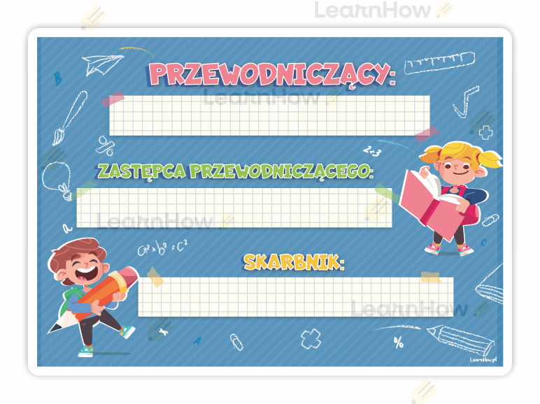 Trójka klasowa, tabliczka do powieszania na ścianę.png