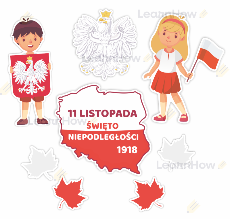Dekoracja szkolna duża święto niepodległości - niepodległa polska - 11 listopada.png