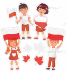 DEKORACJA - PATRIOTYCZNE -  DUŻE DZIECI (dwustronna)