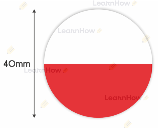 Naklejka 40 mm - naklejki szkolne patriotyczne, naklejki do przeszkola, Święto Niepodległości, 3 maj.png