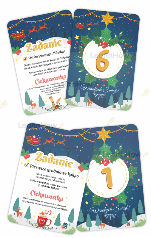 Kartki dwustronne z kalendarza adwentowego - zadana i ciekawostki zimowe, świąteczne, boże narodzenie.png