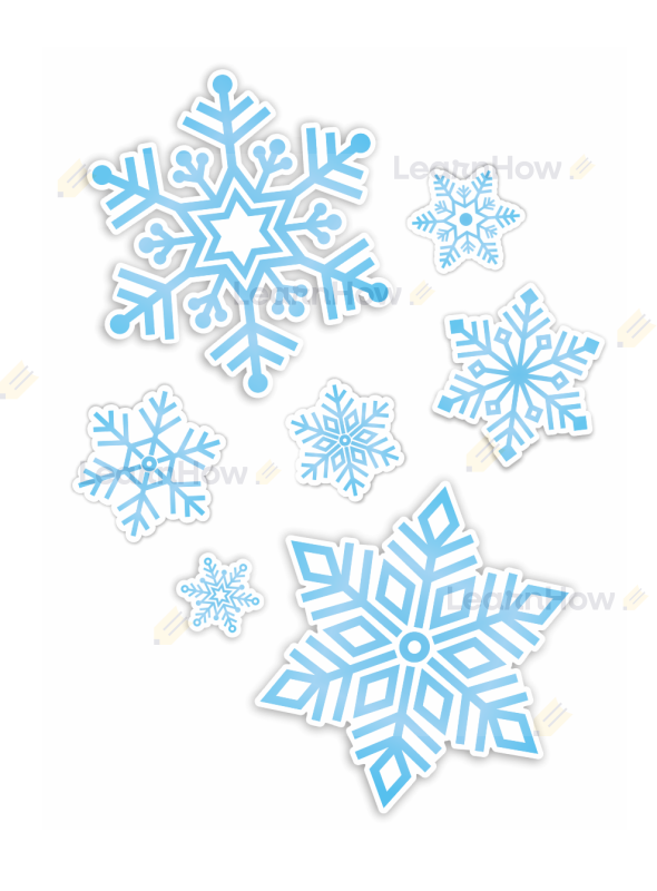 Dwustronna dekoracja duże śnieżynki - 7 elementów.png