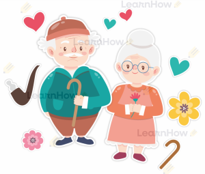 DUŻE OZDOBY OKIENNE - BABCIA I DZIADEK  (dwustronne)