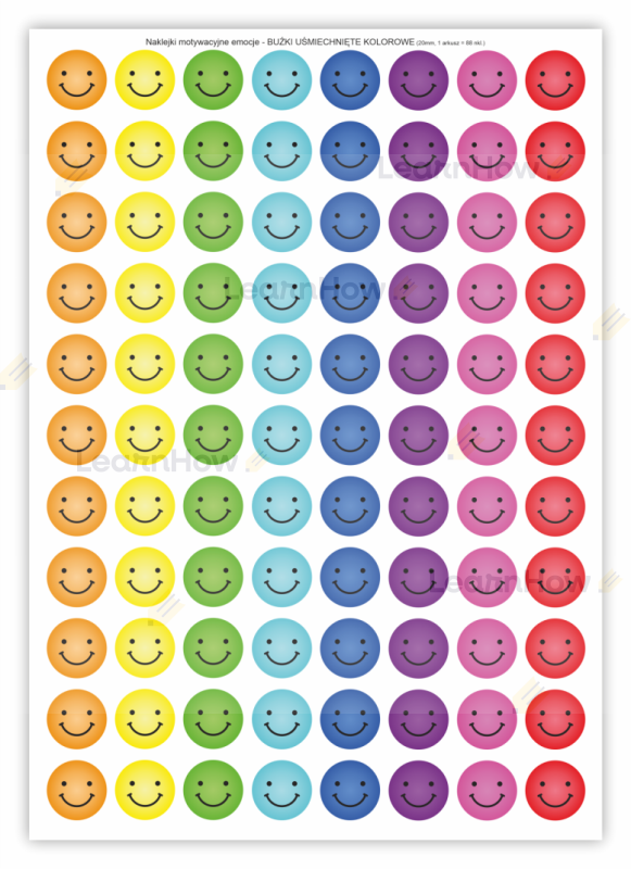 Naklejki buźki kolorowe, naklejki pochwały, naklejki uśmiechy.png