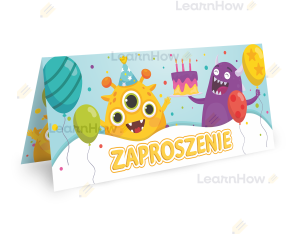 ZAPROSZENIE NA URODZINY - POTWORKI