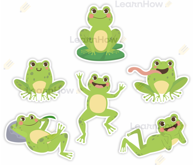 Dekoracja wiosna - żabki dekoracyjne - dekoracje dwustronne.png