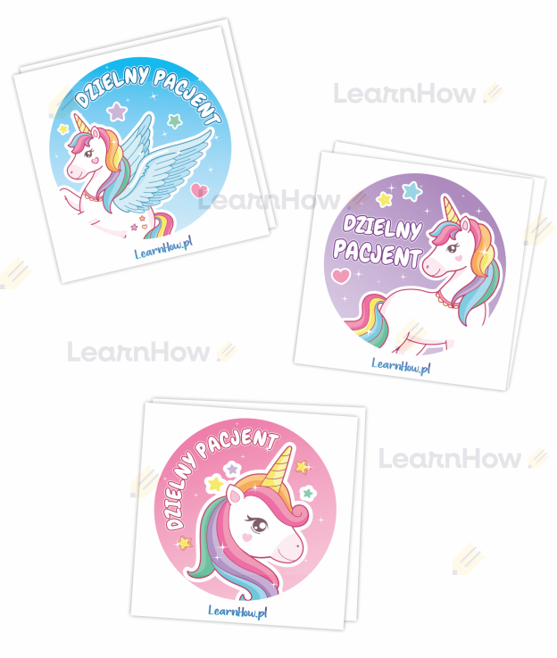 Dzielny pacjent - naklejki kolorowe motywacyjne dla lekarzy dziecięcych.png