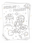 KOLOROWANKA DZIELNY PACJENT - KOSMONAUTA (10 sztuk, A5) 