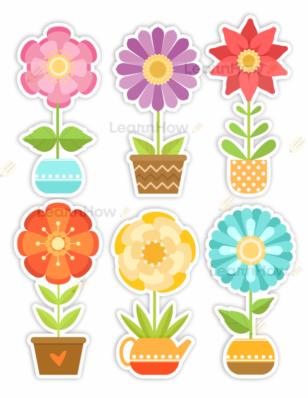 Kwiatki, kwiaty, dekoracja na okno, ozodoba na szybkę dwustronna, dekoracje wiosenne.png