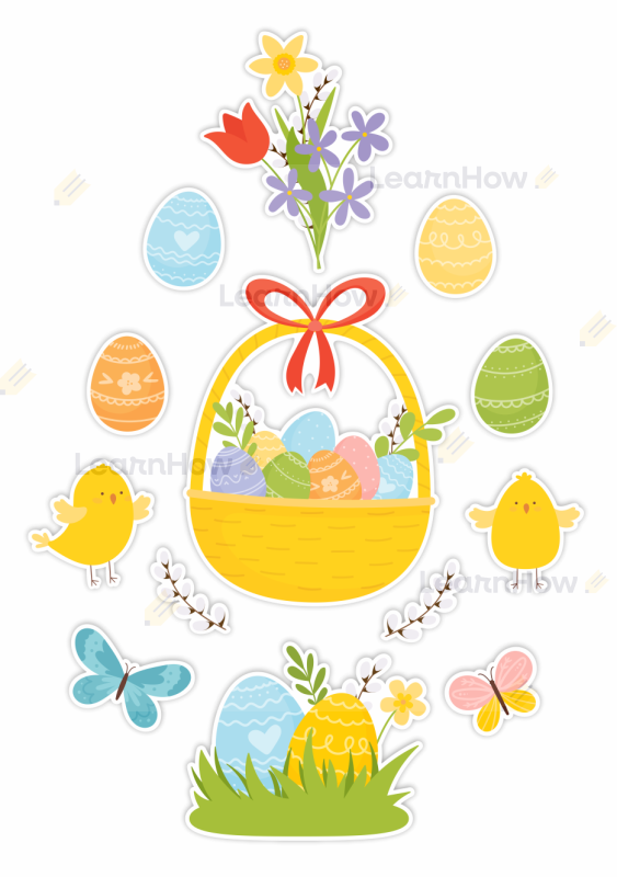 Dekoracja - kompozycja wiosenna - kompozycja wielkanocna - Wielkanoc.png