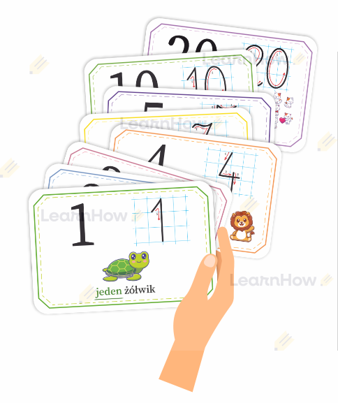 Nauka cyfr - fiszki, fiszki cyferki - nauczanie dzieci - nauka liczenia.png