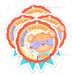 MEDAL PAPIEROWY - DZIELNY PACJENT (4 sztuki)