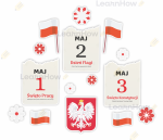 DEKORACJA PATRIOTYCZNA - 1-3 MAJA - ŚWIĘTA MAJOWE 01