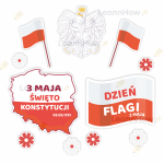 DEKORACJA PATRIOTYCZNA - 2-3 MAJA - ŚWIĘTA MAJOWE 02