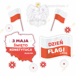 DEKORACJA PATRIOTYCZNA - 2-3 MAJA - ŚWIĘTA MAJOWE 02