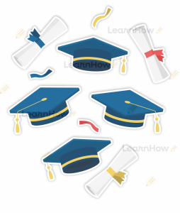 OZDOBY OKIENNE SZKOLNE - BIRETY  (dwustronne)