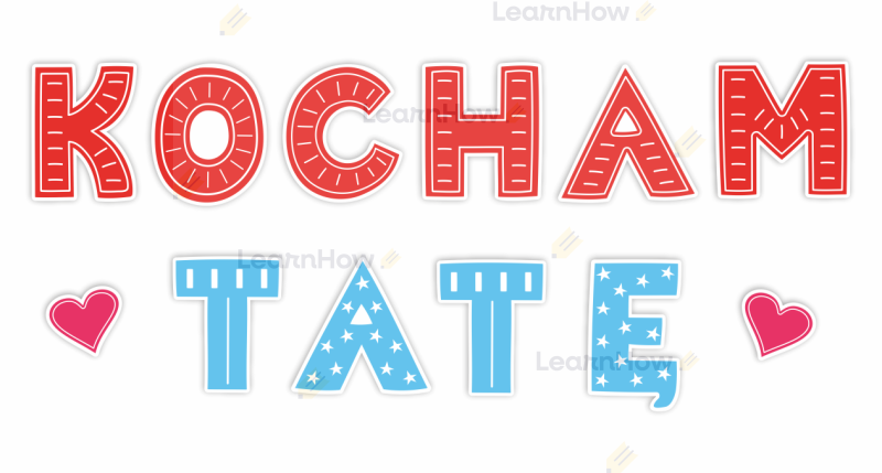 Kocham Tatę - dzień taty - dzień ojca - dekoracja na dzień Taty - kochanemu tacie.png