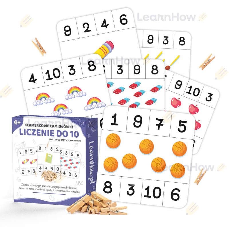 Klamerkowe układanki - Klamerkowe zadania, Klamerkowe Łamigłówki - Liczenie do 10 - nauka liczenia.png