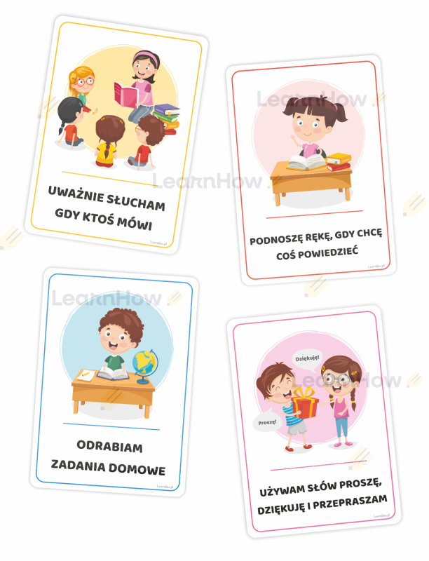 Kodeks ucznie, plansze z zasadami zachowania ucznia, nowi uczniowie, kodeks do podstawówki - nowy rok szkolny.png