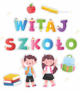 OZDOBY OKIENNE SZKOLNE - DUŻA - WITAJ SZKOŁO