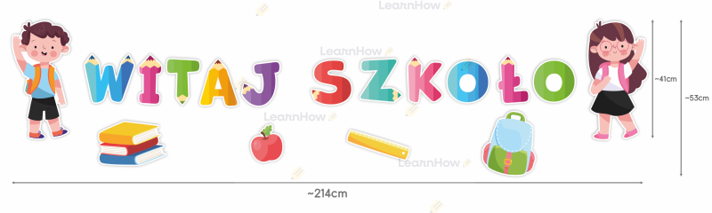 WITAJ SZKOLO - DEKORACYJNY DUŻY NAPIS - ROZPOCZĘCIE ROKU SZKOLNEGO - DUŻE DEKORACJE.png
