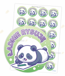 NAKLEJKI POCHWAŁY - ŁADNIE RYSUJĘ (24 szt., 40mm) 