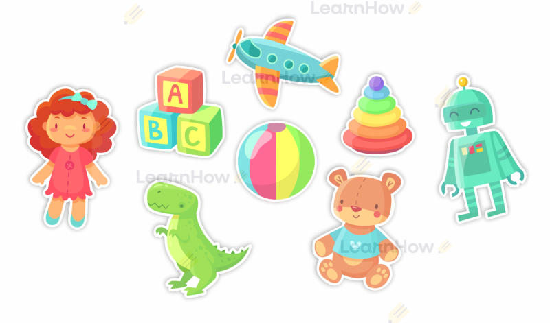 dekoracja dla dzieci, ulubione zabawki, dekoracja rozpoczęcie roku szkolnego w przedszkolu, żłobku.png