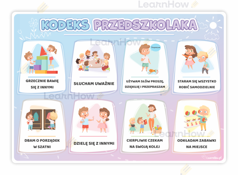 Plakat kodeks przedszkolaka - plakat edukacyjny - kodeks przedszkolaka a3.png
