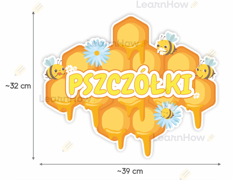 TABLICZKA PSZCZÓŁKI - grupy przedszkolne, dekoracje do przedszkola, wiosna, pszczoły.png
