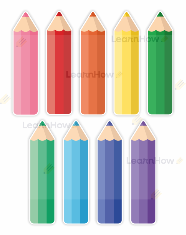 Kredki dekoracyjne - duże kolorowe kredki do dekoracji - dekoracja przedszkola, szkoły.png