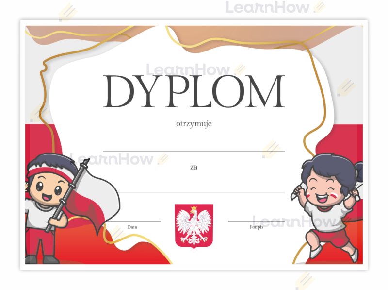 Dyplom patriotyczny - dyplom dla dzieci polska, dyplom patriotyzm - dzieci .png