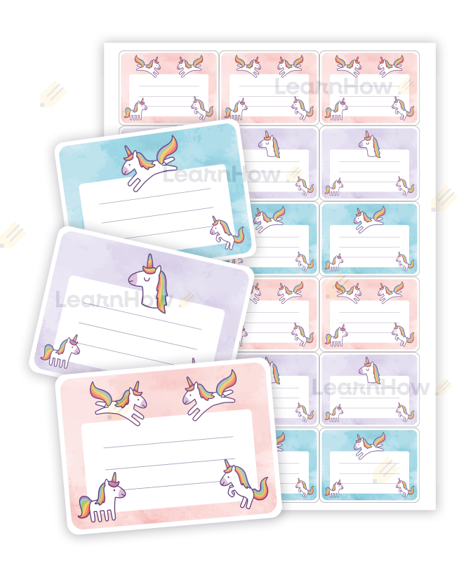 NAKLEJKI JEDNOROŻCE - NAKLEJKI NA ZESZYT DLA DZIECI, NAKLEJKI NA KSIĄŻKI.png