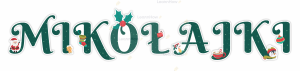 OZDOBY OKIENNE ŚWIĘTA - DUŻY NAPIS MIKOŁAJKI