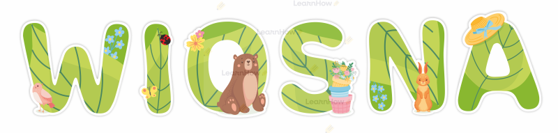 Dekoracja wiosna wycinany duży napis wiosna.png