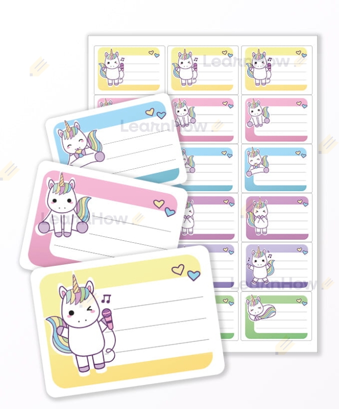 Naklejki na zeszyty jednorożce 1 .jpg