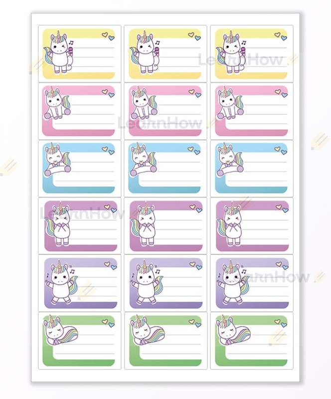 Naklejki na zeszyty jednorożce 2 .jpg