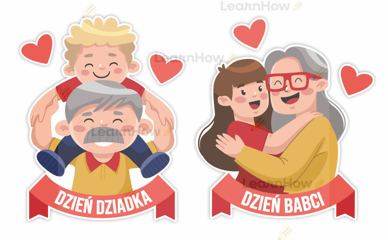 Dekoracja na dzień babci i dziadka, wnuki, dziadkowie, dwustronna.png