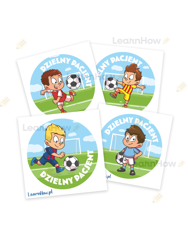 Naklejki Piłka nożna - piłka, piłkarze dzielny pacjent.png