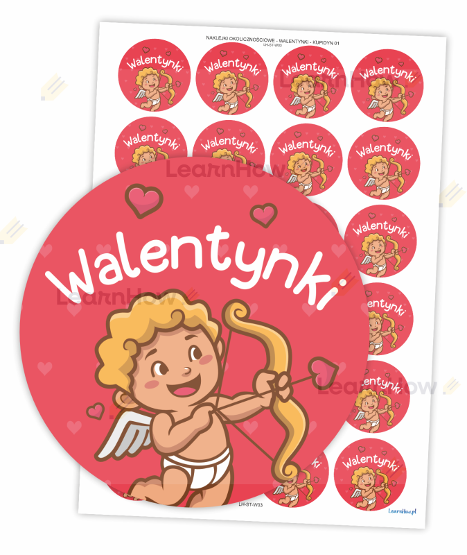 Naklejki kupidynek - naklejki na walentynki - święto zakochanych.png
