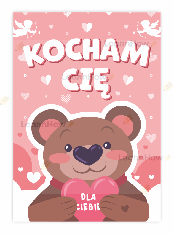 Kartka walentynkowa - miś na walentynki - kocham cię - walentynka a6.png