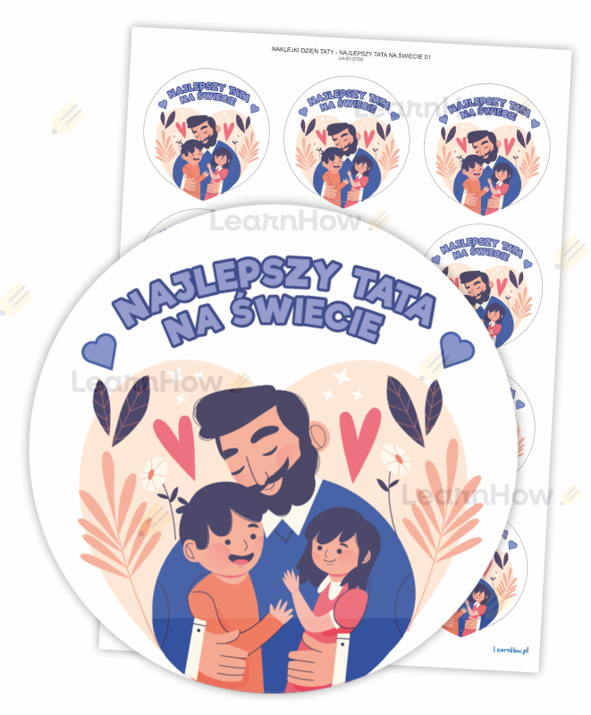 najlepszy tata na świecie, naklejki najlepszego tatay.png